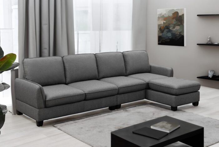 Caria 3 Piece Upholstered Sectional - Image 6