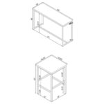 Marmot 4-piece Rectangular Counter Height Set White Marble and Chrome - Image 2
