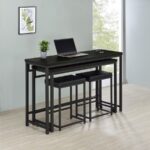 JACK 4 PC COUNTER HT BLACK DINING SET - Image 3
