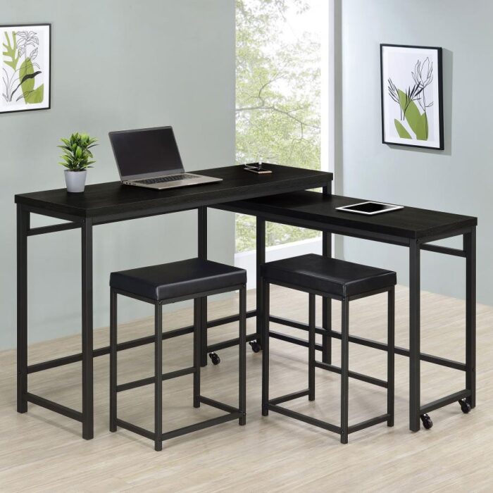 JACK 4 PC COUNTER HT BLACK DINING SET - Image 4