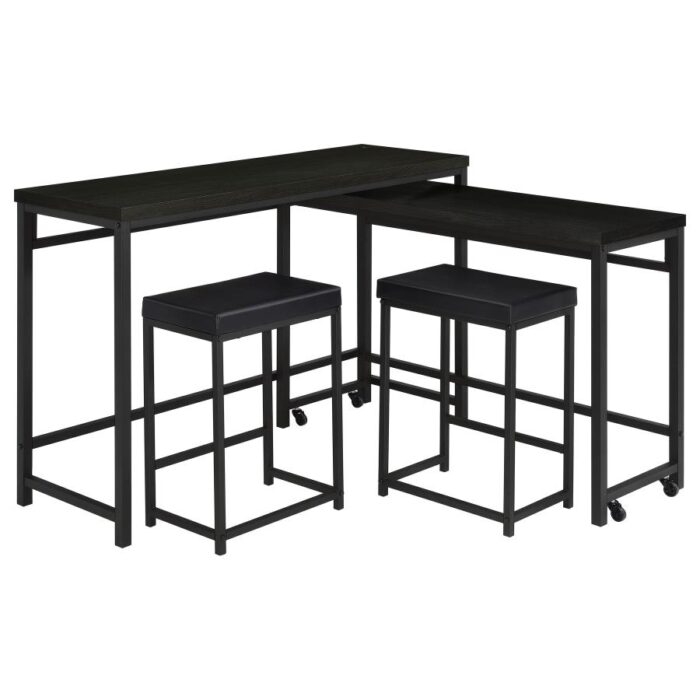 JACK 4 PC COUNTER HT BLACK DINING SET - Image 8